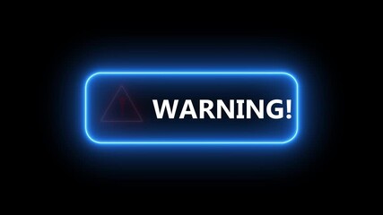 System hacked warning alert concept on the transparent background. virus, spyware, scam or Malicious software. Cyber security and cybercrime. Motion graphics of warning concept. 4k video - Powered by Adobe