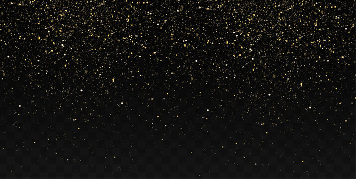 Golden dusty light png overlays with bokeh sparkles and shining texture. Christmas shining dust background. Sparkle overlay adds realistic sparkle and radiant shine.