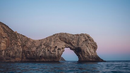 Naklejka premium coastal arch rock formation