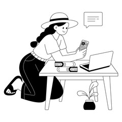 Creating personal lifestyle videos and travel experiences using a smartphone camera. PNG File On Transparent Background
