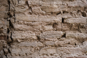 natural texture of old brick wall