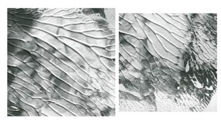 Subtle teal and green wavy lines on a deep textured abstract background pattern