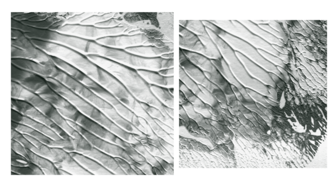 Subtle teal and green wavy lines on a deep textured abstract background pattern