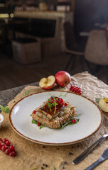 Foie gras with apple chutney