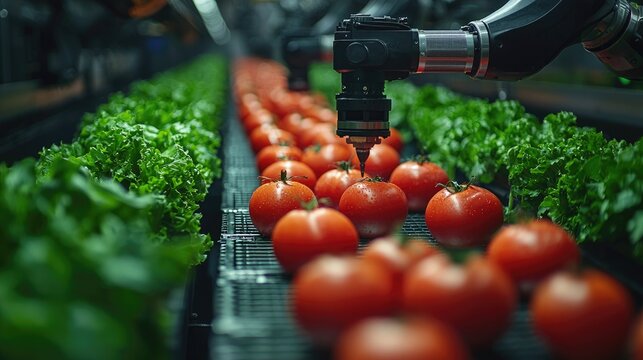 Automated Robotic Arms in a Packaging System for Freshly Harvested Produce