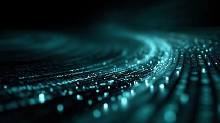 Abstract data flow concept digital wave