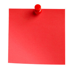 Red Memo Note with Push Pin: A vibrant red memo note, affixed with a bold red push pin, stands as a symbol of communication, reminders, and organization.