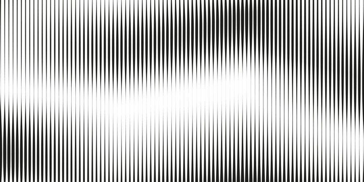Abstract background with stripes of varying thickness. Halftone effect line pattern. Modern grunge pop art texture for posters, banners, covers, designs, labels, and stickers. Vector eps10