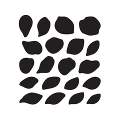 Black Cat Paw Print Vector Pattern Illustration Design Icon