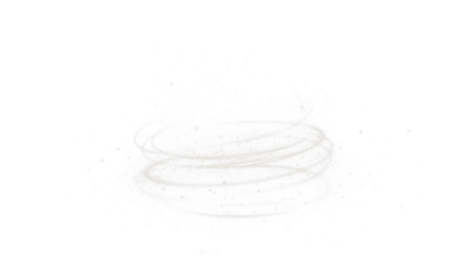 Abstract white PNG overlay with swirling lines and soft particles creating a dreamy atmosphere, ideal for design projects and enhancing visual storytelling with copy space