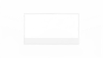 Fototapeta premium Blank mock up with copy space for design, featuring a rectangular frame on a soft gradient background, ideal for showcasing artwork or promotional content