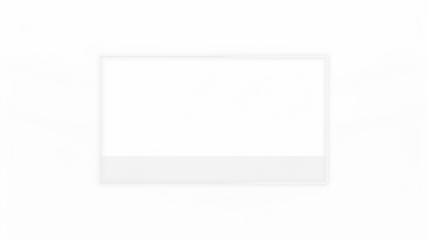 Blank mock up with copy space for design, featuring a rectangular frame on a soft gradient background, ideal for showcasing artwork or promotional content