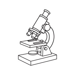 Microscope Illustration Vector Science Education Biology Research Lab Equipment Discovery Learning Analysis Examination