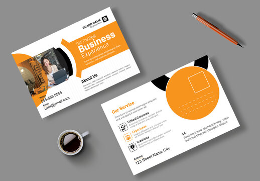 Business Grow Post Card Template