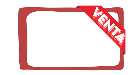 etiqueta de oferta; etiqueta roja con espacio para el precio en español; ideal para imprimir o como etiqueta de precio promocional online