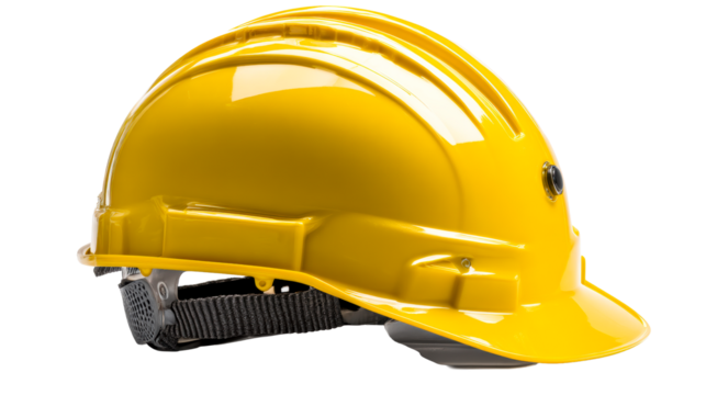 Yellow Hard Hat with Suspension System