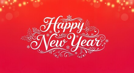 Happy New Year Typography