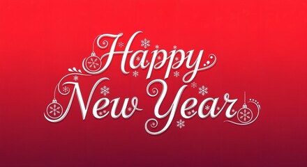 Happy New Year Typography