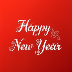 Happy New Year Typography