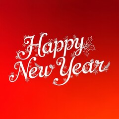 Happy New Year Typography