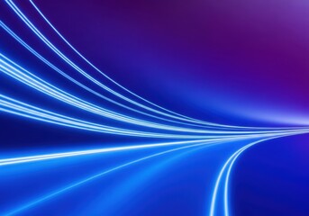 Abstract blue and purple light trails speed motion background