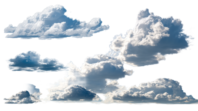 Dramatic cumulonimbus clouds lit by the sun