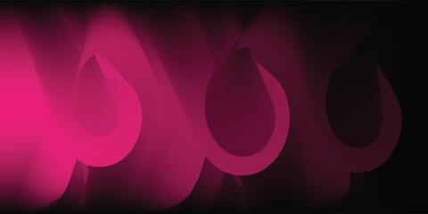 Shiny blue abstract background with 3D spheres and curved shapes