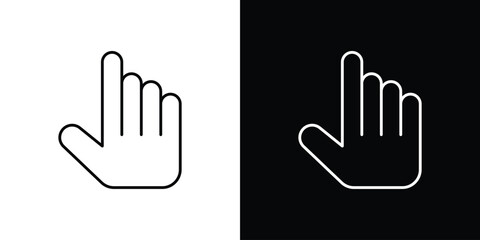Fototapeta premium Cursor icon logotype designs. modern icon design set