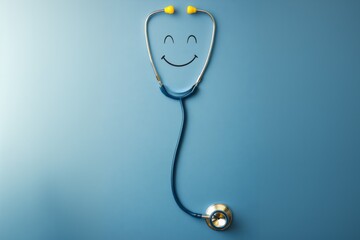 Listen to Your Health, Positive Wellbeing Symbol with Copy Space