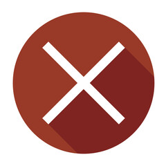 Obraz premium No Symbol Flat Button