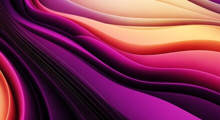 Abstract purple and orange flowing waves modern background for presentations and graphic design dyna