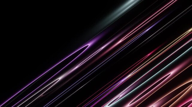 Abstract glowing pink purple wave background animation