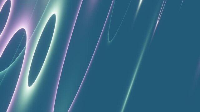 Abstract glowing curved lines animation background