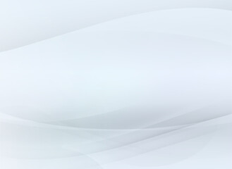 Elegant White Gradient Background with Subtle Curves