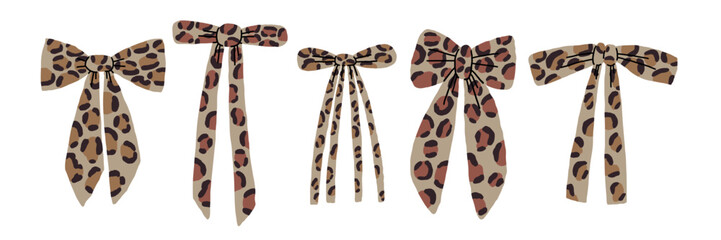 Leopard Bow Pattern Set