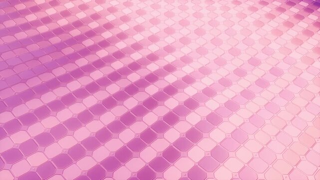 Abstract pink geometric tiles background animation