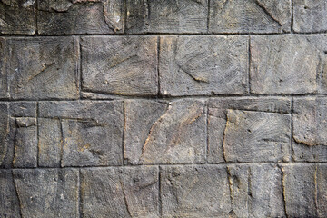 Rough Textured Stone Wall Construction Background