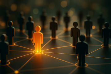 Leadership network incentive program showing unique leader human resource connection for talent acquisition