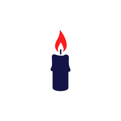 Burning candle casting a warm glow in a darkened room, symbolizing hope, remembrance, and quiet reflection during a somber occasion.