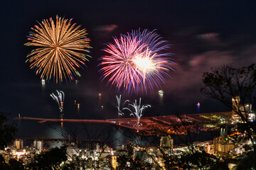 熱海の海上花火