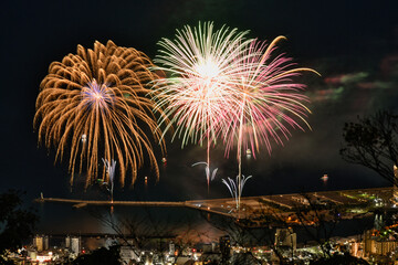 熱海の海上花火
