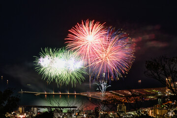 熱海の海上花火