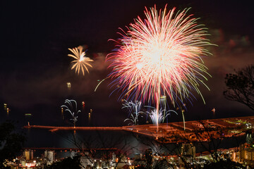 熱海の海上花火