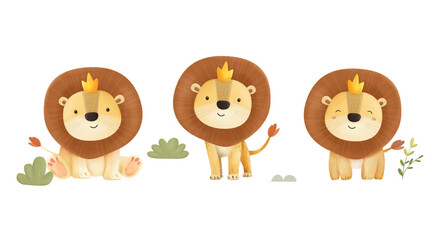 Cute Animal Jungle Little Lion