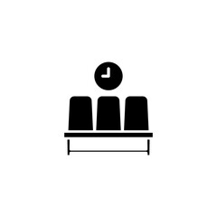 Waiting Room icon for graphic, web, logo, app, UI symbol.