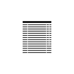 Blinds icon logo sign vector outline vector illustration, eps10.