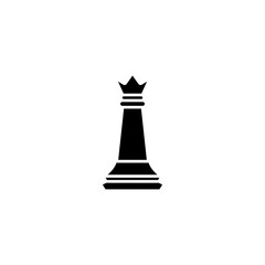 Chess queen vector icon in solid style. vector illustration, eps10.