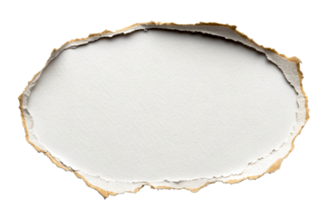 Torn paper edge with layered texture revealing beige cardboard