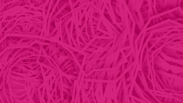 CGI composition of messy strings or shredded material, used as a virtual backdrop or design texture motion background