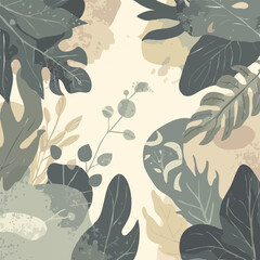 seamless pattern with leaves